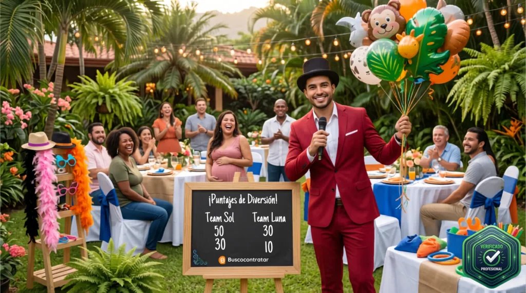 animador para baby shower en costa rica con programa de actvidades divertidas